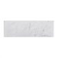 White 4 x 12 Polished Marble Subway Tile