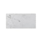 White 3 x 6 Honed Marble Subway Tile