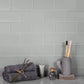 Gray 3 x 6 Matte Glass Subway Tile