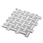Gray 12x12 Polished Stone Mosaic Tile