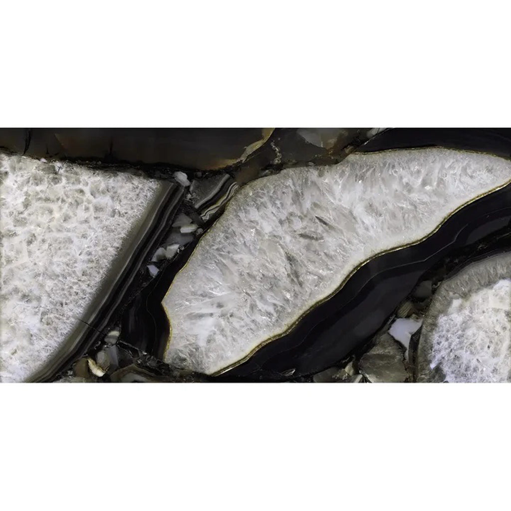 Black 24x48 Lappato Porcelain Large Tile - Sample