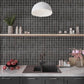 Slate Black 12 x 12 Matte Porcelain Mosaic Tile