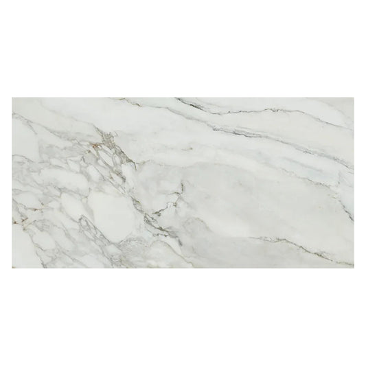 White with Gray Veins 24 x 48 Matte Porcelain Large Tile - Sample