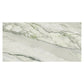 matte porcelain large tile in soft white with sage green veins pattern 24 by 48 inches