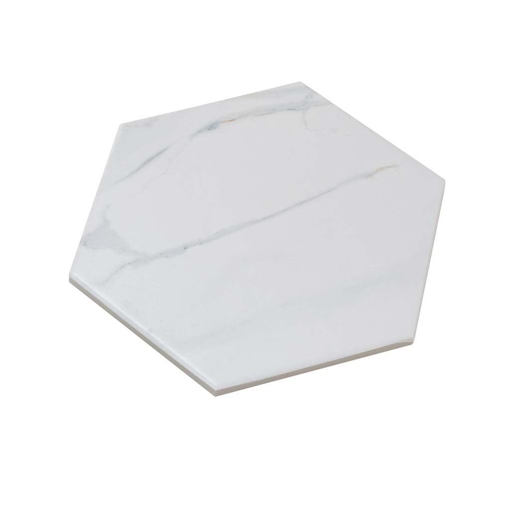 White 8 x 9 Matte Porcelain Tile