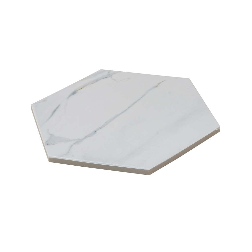 White 8 x 9 Matte Porcelain Tile