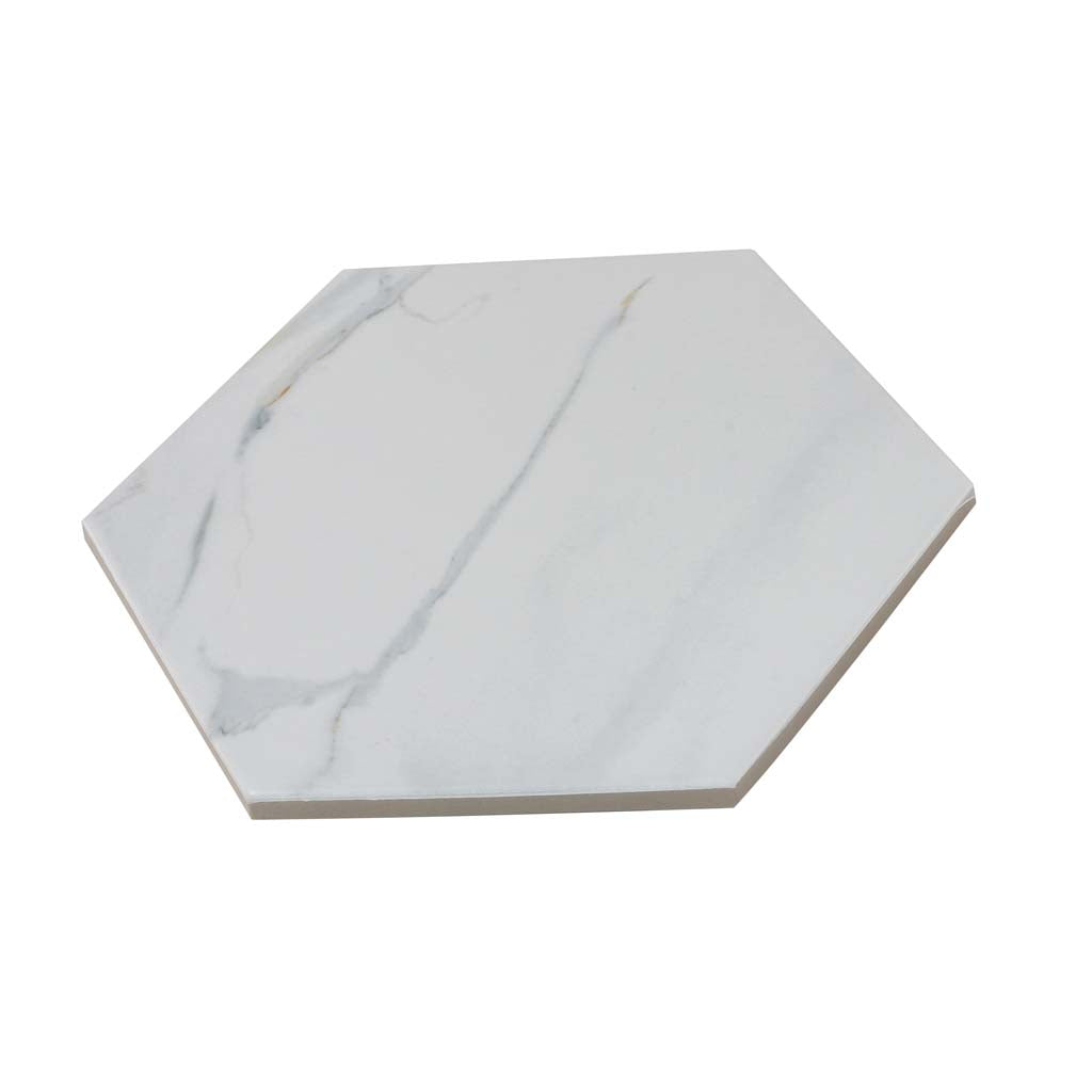 White 8 x 9 Matte Porcelain Tile