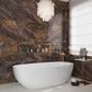 Brown 24 x 48 Polished Porcelain Large Tile