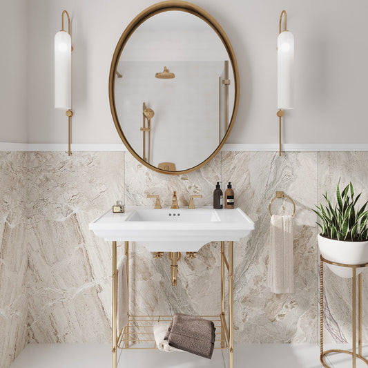 Beige 24 x 48 Matte Porcelain Large Tile - Sample