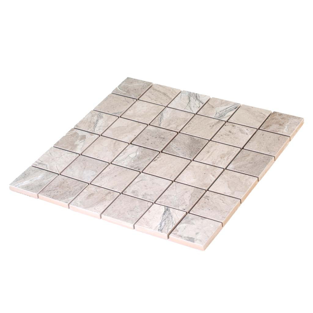 Beige 12 x 12 Matte Porcelain Mosaic Tile