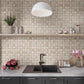 Beige 12 x 12 Matte Porcelain Mosaic Tile