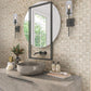 Beige 12 x 12 Matte Porcelain Mosaic Tile