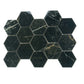 Sable Black 9 x 13 Polished Porcelain Mosaic Tile