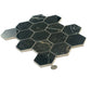 Sable Black 9 x 13 Polished Porcelain Mosaic Tile