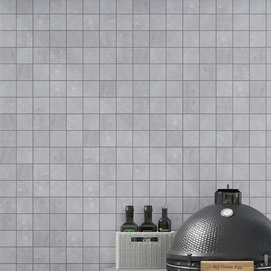 Gray 12 x 12 Matte Porcelain Mosaic Tile