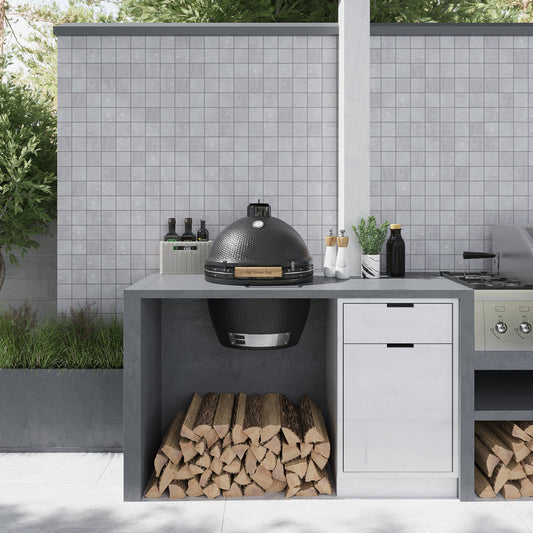 Gray 12 x 12 Matte Porcelain Mosaic Tile - Sample