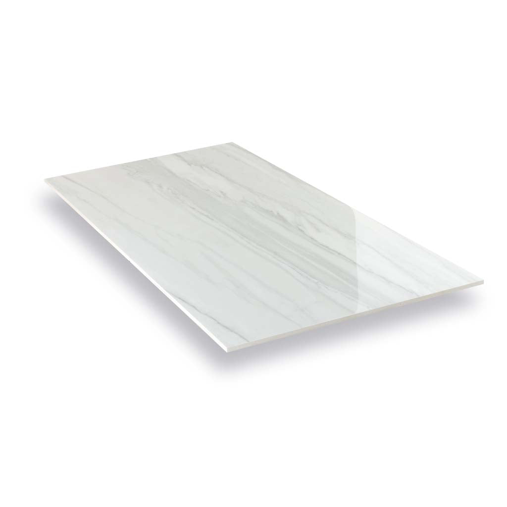 Cotton White 24 x 48 Polished Porcelain Large Tile