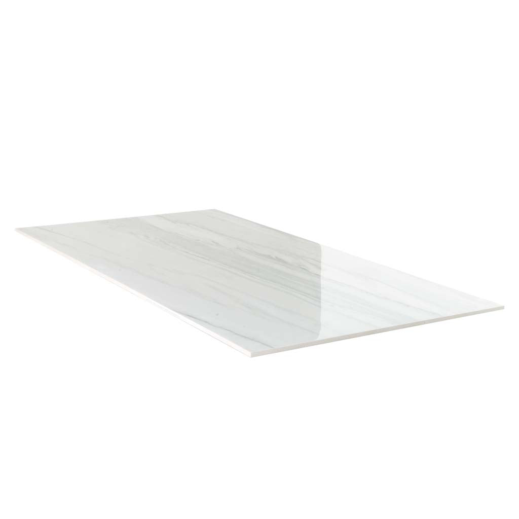 Cotton White 24 x 48 Polished Porcelain Large Tile