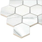 Cotton White 9 x 13 Polished Porcelain Mosaic Tile