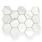 Cotton White 9 x 13 Polished Porcelain Mosaic Tile