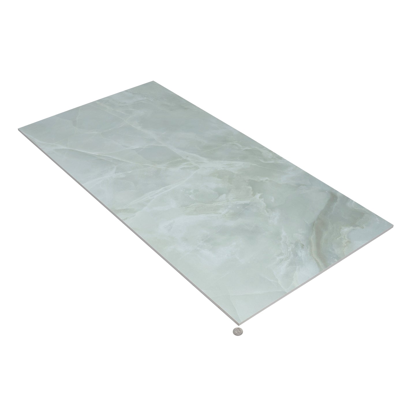 Soft Jade Green 24x48 Honed Porcelain Large Tile