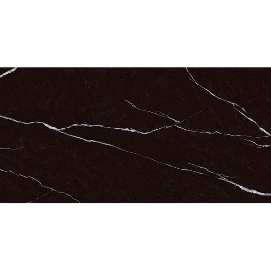 Black 24 x 48 Polished Porcelain Large Tile