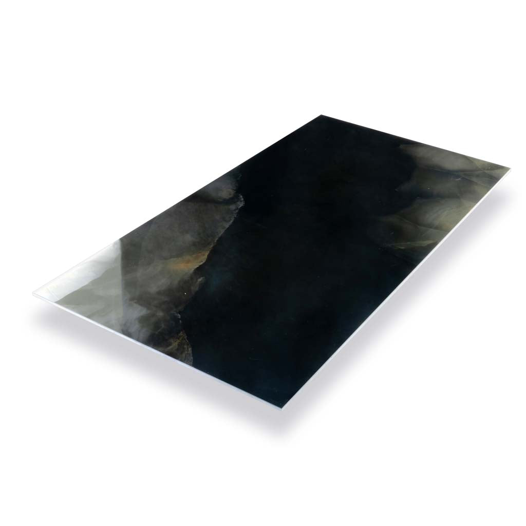 Black 24 x 48 Lappato Porcelain Large Tile