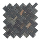 Black 12 x 12 Matte Porcelain Mosaic Tile