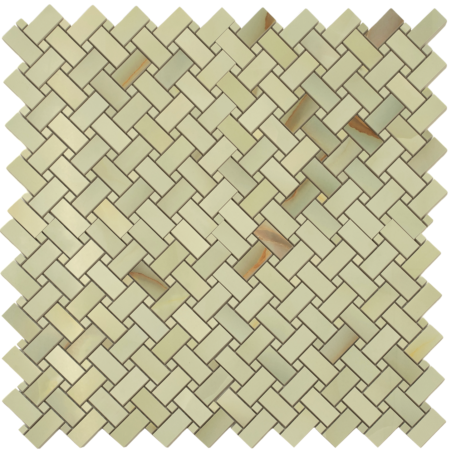 Celadon Giada 12x12 Lappato Porcelain Mosaic Tile - Sample