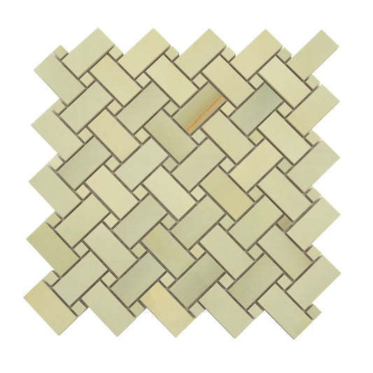 Celadon Giada 12x12 Lappato Porcelain Mosaic Tile - Sample