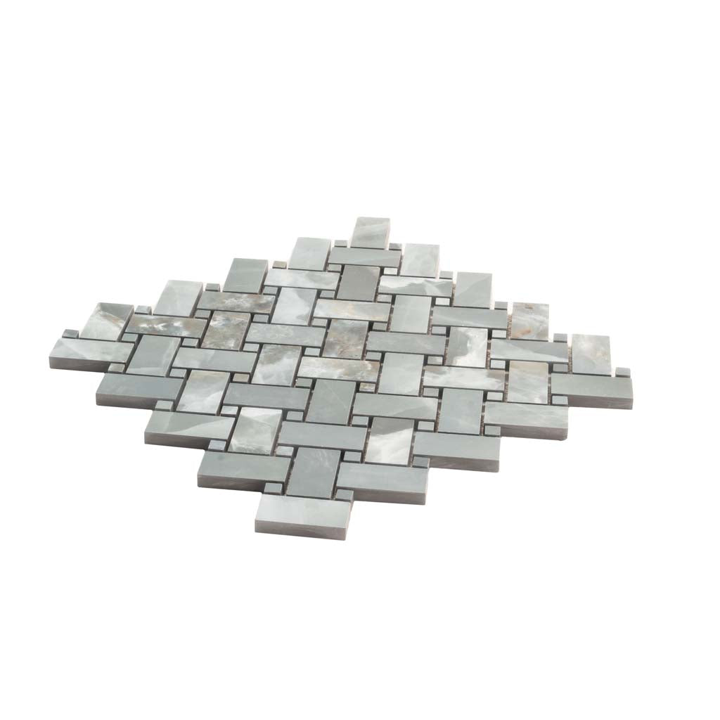 Green 12 x 12 Matte Porcelain Mosaic Tile