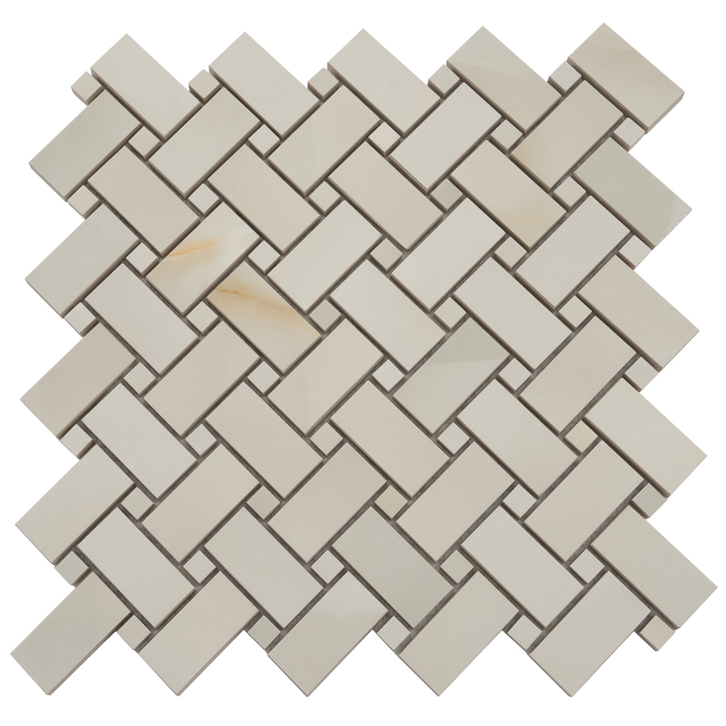 Perla 12x12 Lappato Porcelain Mosaic Tile - Sample