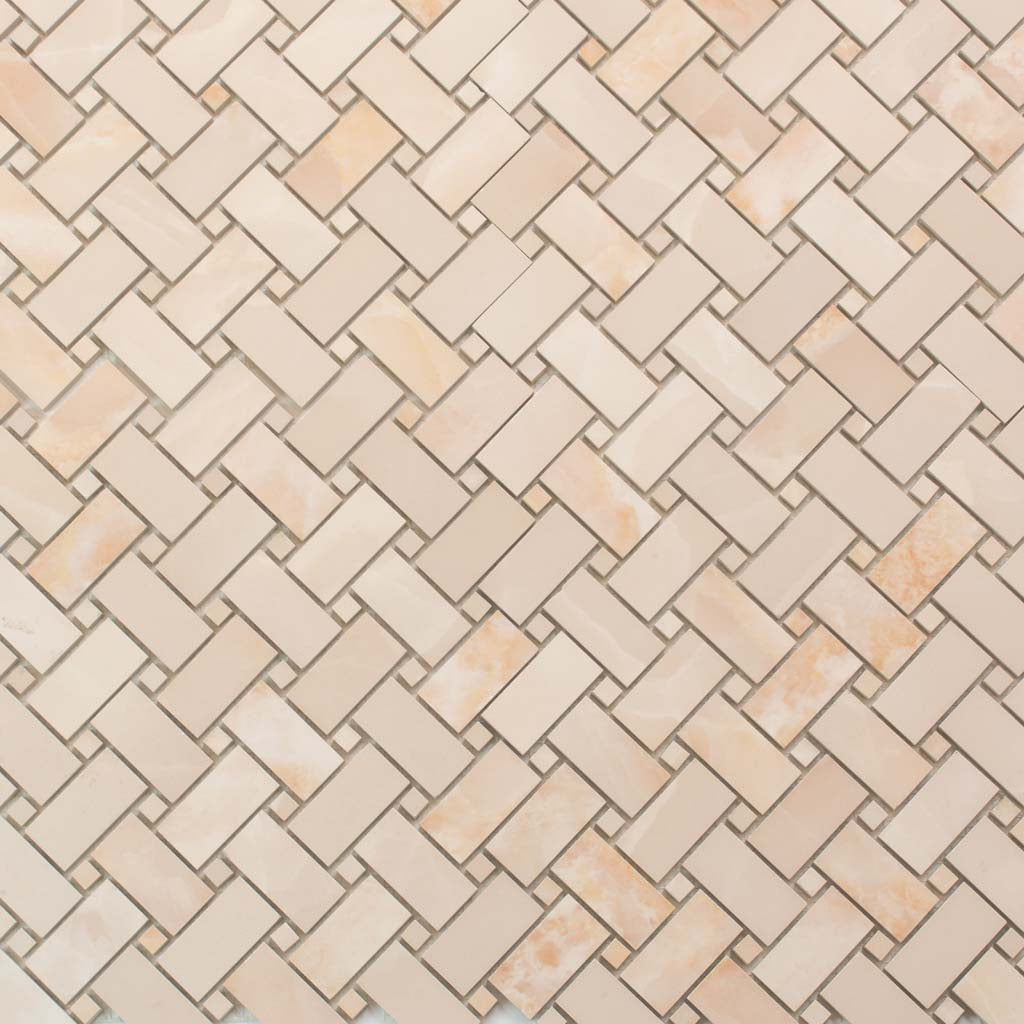 Crepe Pink 12 x 12 Matte Porcelain Mosaic Tile