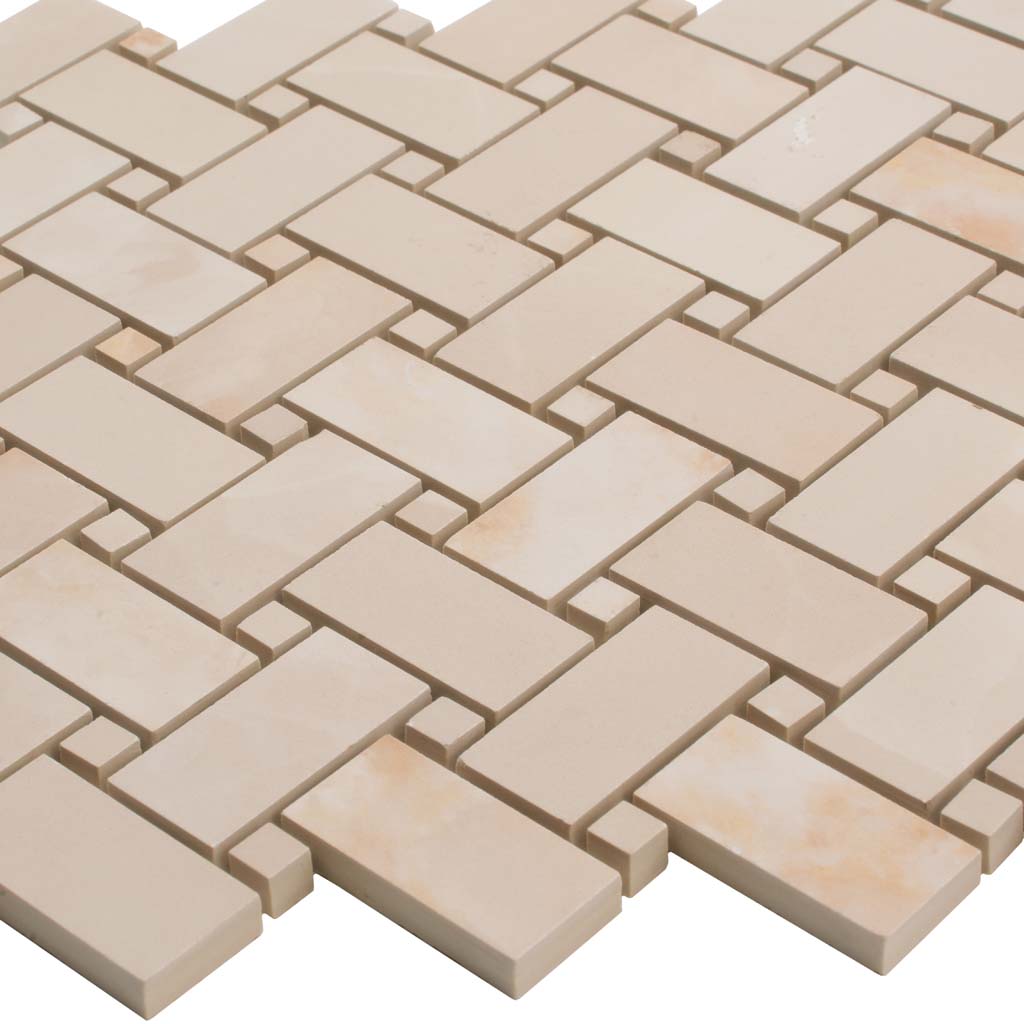 Crepe Pink 12 x 12 Matte Porcelain Mosaic Tile