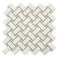 Alabaster White 12 x 12 Matte Porcelain Mosaic Tile