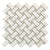 Alabaster White 12 x 12 Matte Porcelain Mosaic Tile