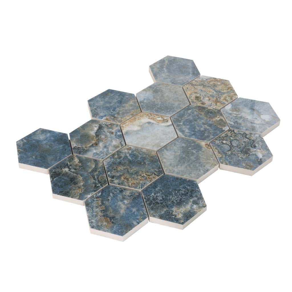 Hale Navy 9 x 13 Polished Porcelain Mosaic Tile