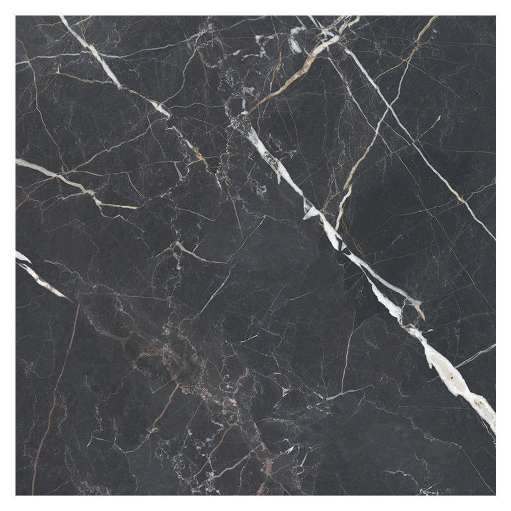 Charcoal Black 48x48 Matte Porcelain Large Tile - Sample
