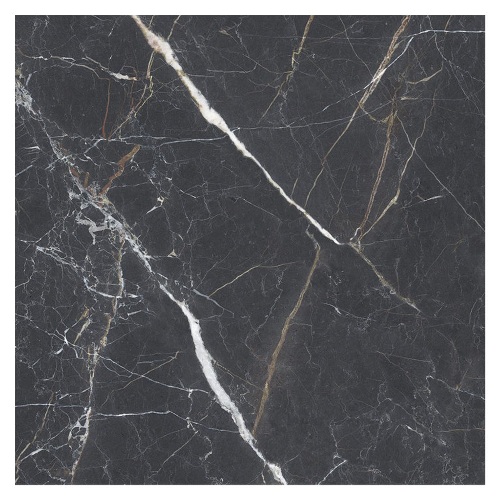 Charcoal Black 48x48 Matte Porcelain Large Tile - Sample