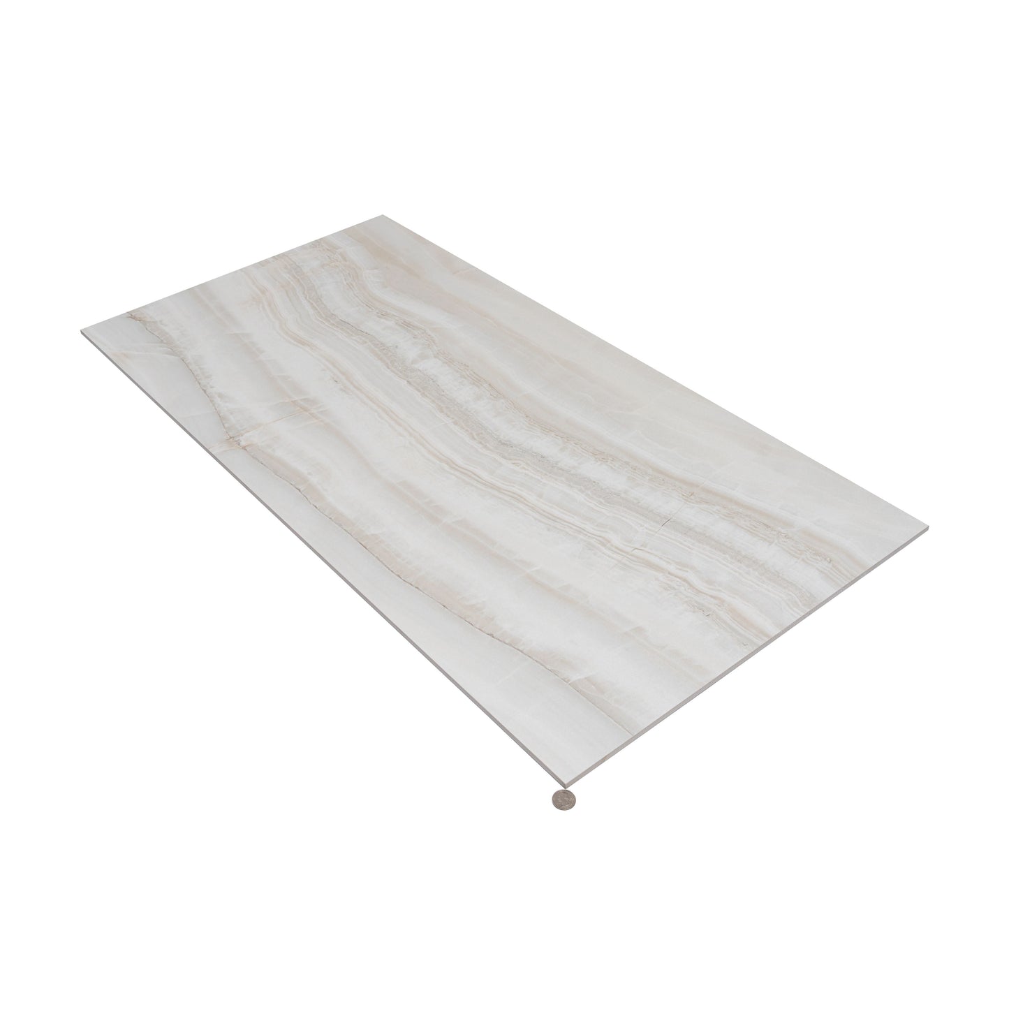 Ivory White 24x48 Honed Porcelain Large Tile - Sample