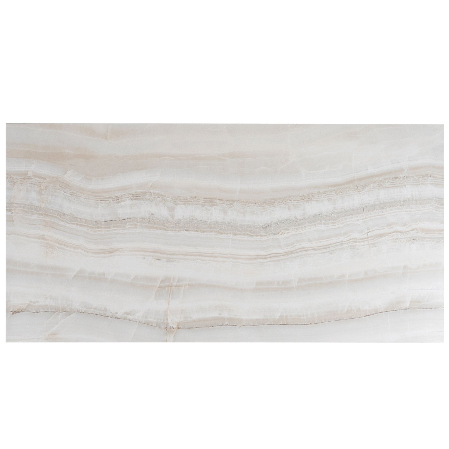 Ivory White 24x48 Honed Porcelain Large Tile - Sample