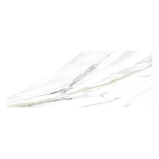 Pearl White 24 x 48 Polished Porcelain Large Tile - Sample