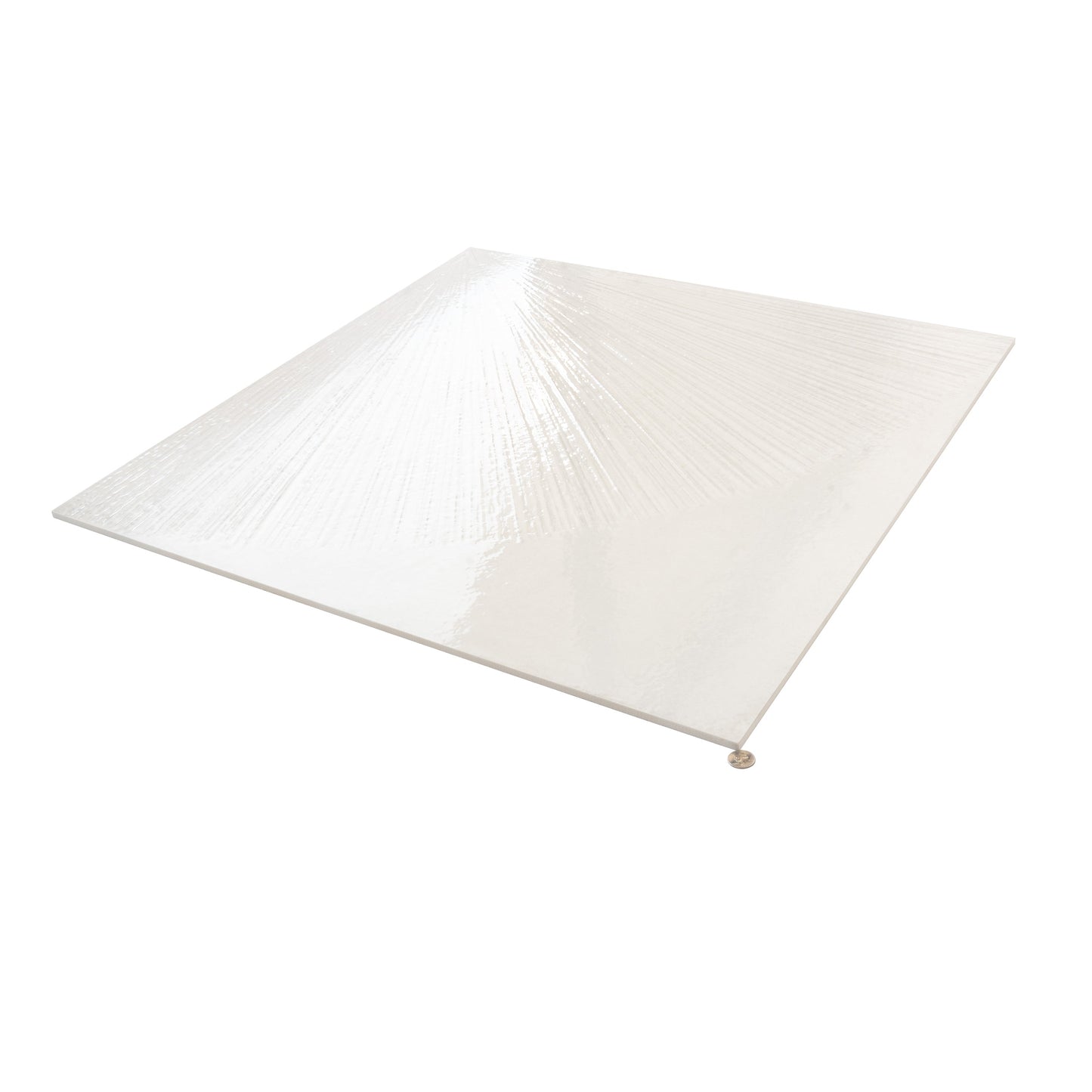 White 36x36 Glossy Porcelain Large Tile - Sample