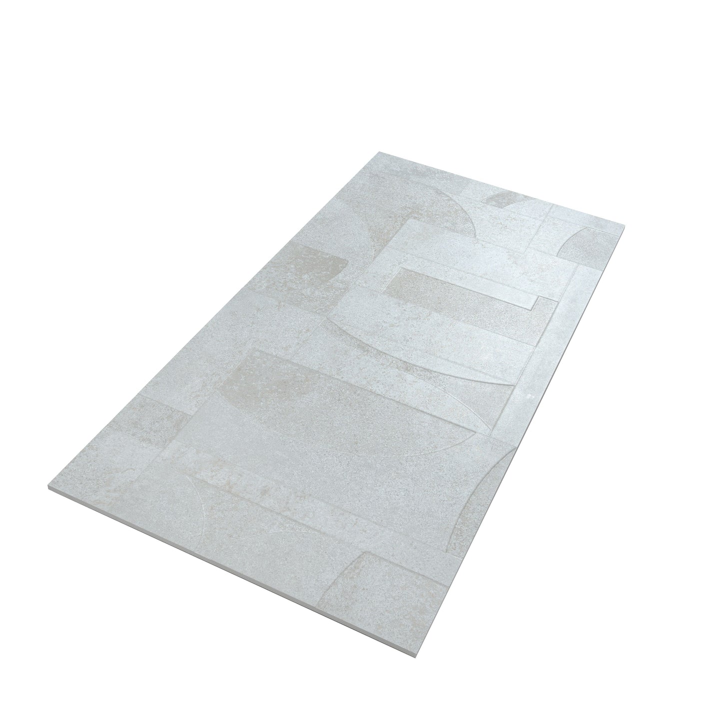 Stone White 24x48 Matte Color Body Porcelain Deco Large Tile - Sample