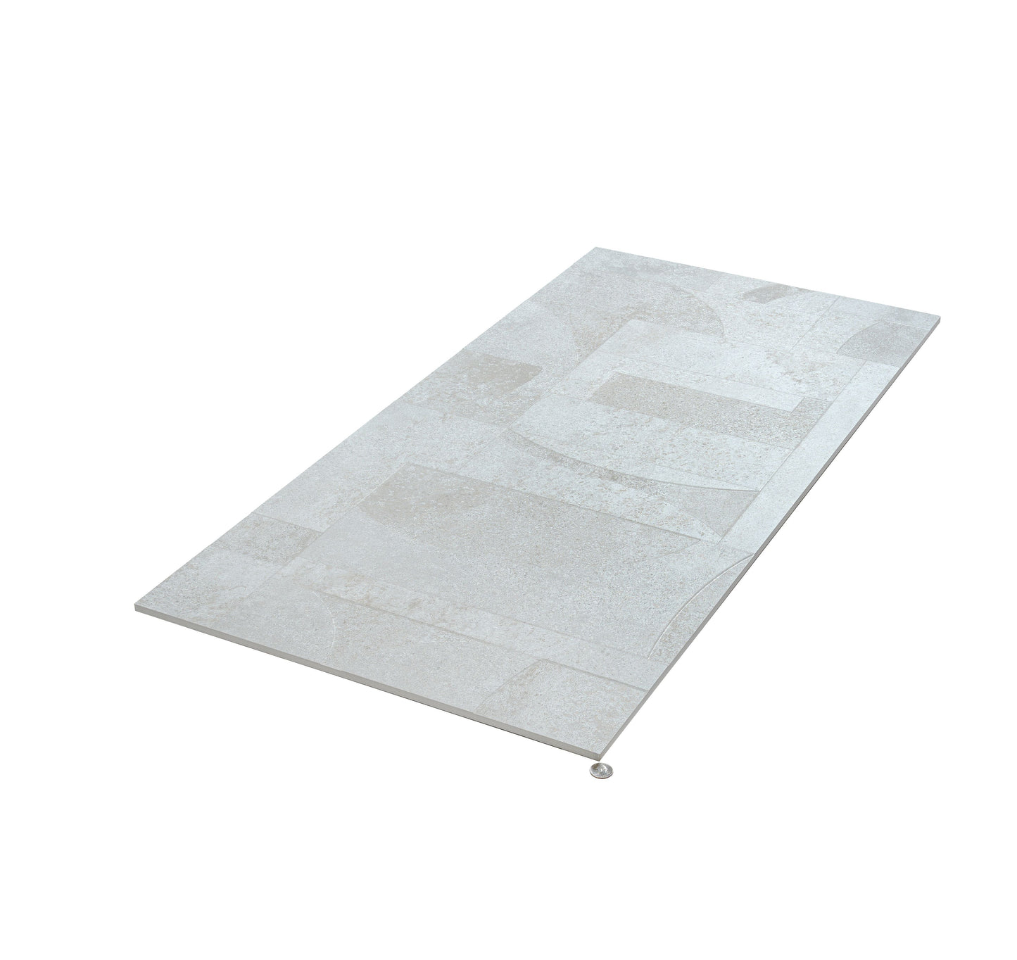 Stone White 24x48 Matte Color Body Porcelain Deco Large Tile - Sample