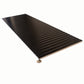 Black 12 x 36 Matte Ceramic Fluted Large Tile