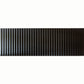 Black 12 x 36 Matte Ceramic Fluted Large Tile