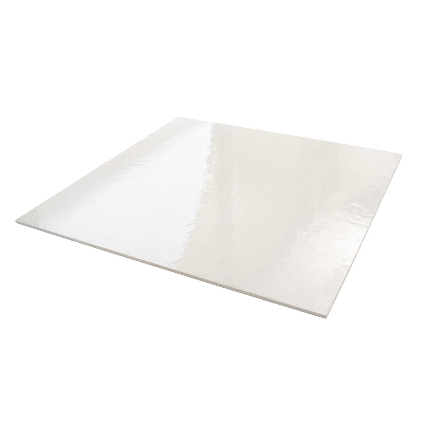 White 36x36 Glossy Porcelain Large Tile - Sample