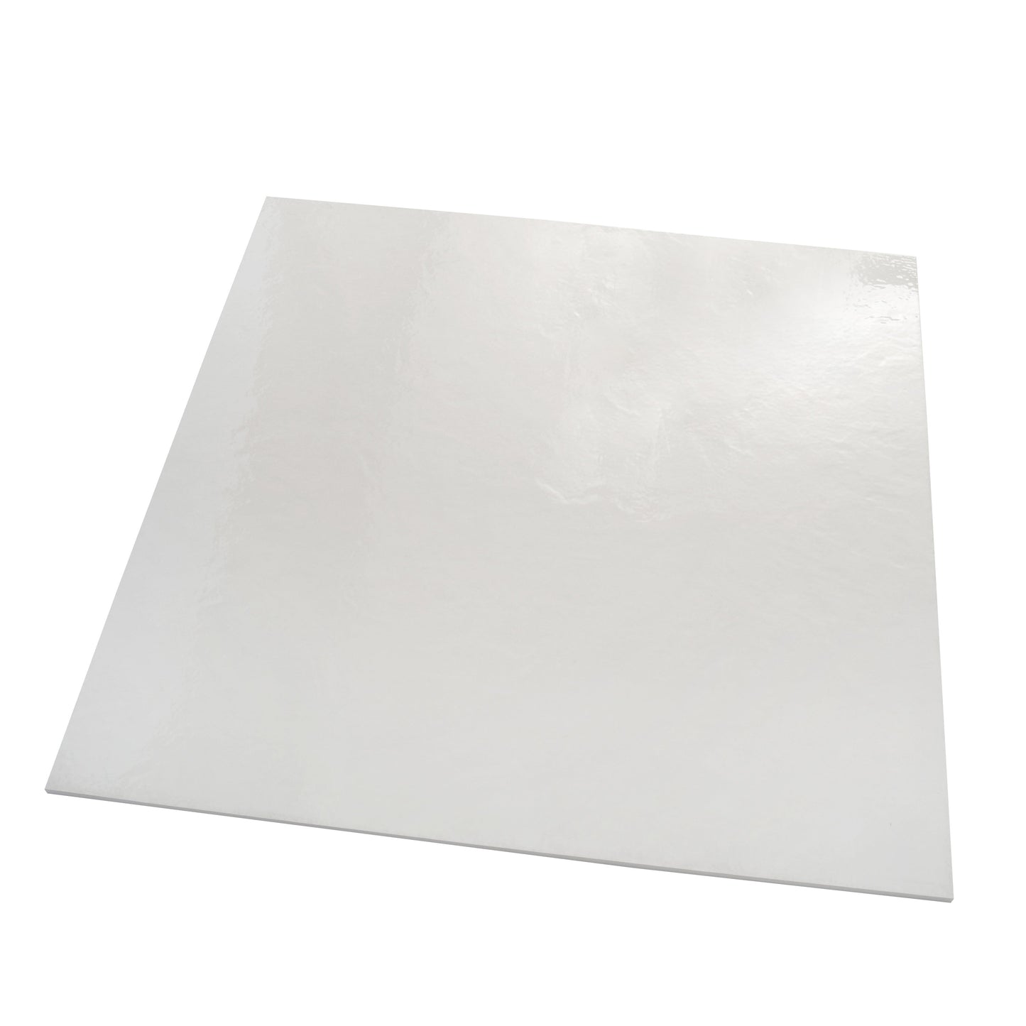 White 36x36 Glossy Porcelain Large Tile
