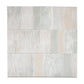 Misty Blue, Ivory Cream 16x48 Matte Ceramic Large Tile